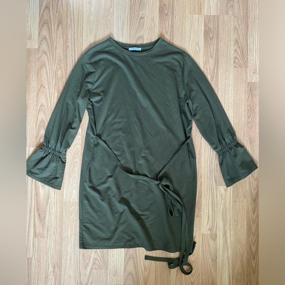 Zara green mini dress